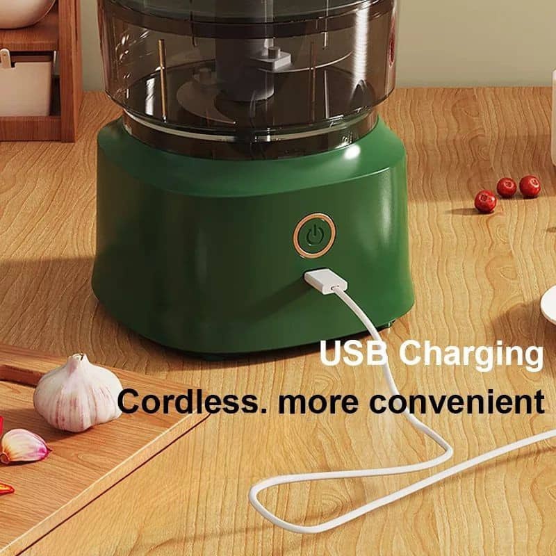 Máy xay thịt, tỏi, ớt mini màu xanh 350ml