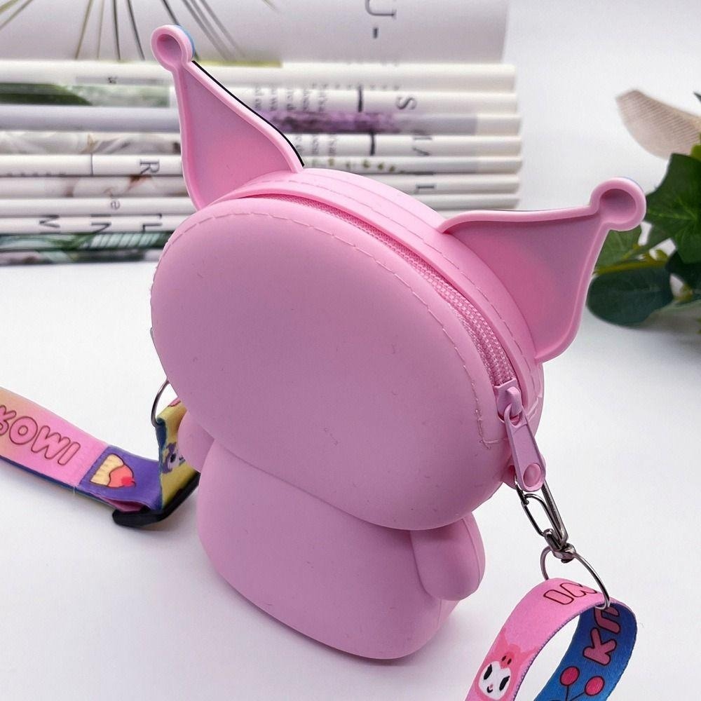 Túi Kuromi Silicon đeo chéo kiểu dáng dễ thương