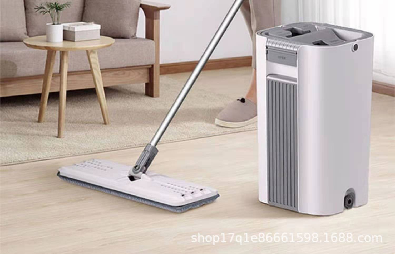 Bộ thùng lau nhà tự vắt 2 ngăn loại NHỎ KN1