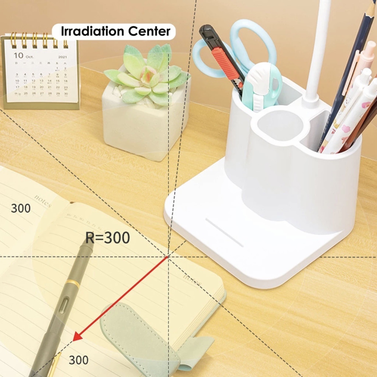 Đèn học để bàn sạc tích điện chống cận thị 3in1