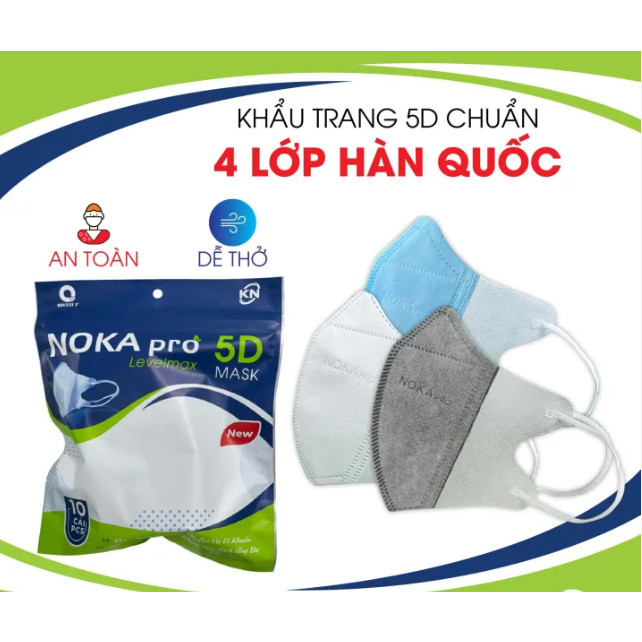 Khẩu trang 5d mask Noka Pro thùng 100c