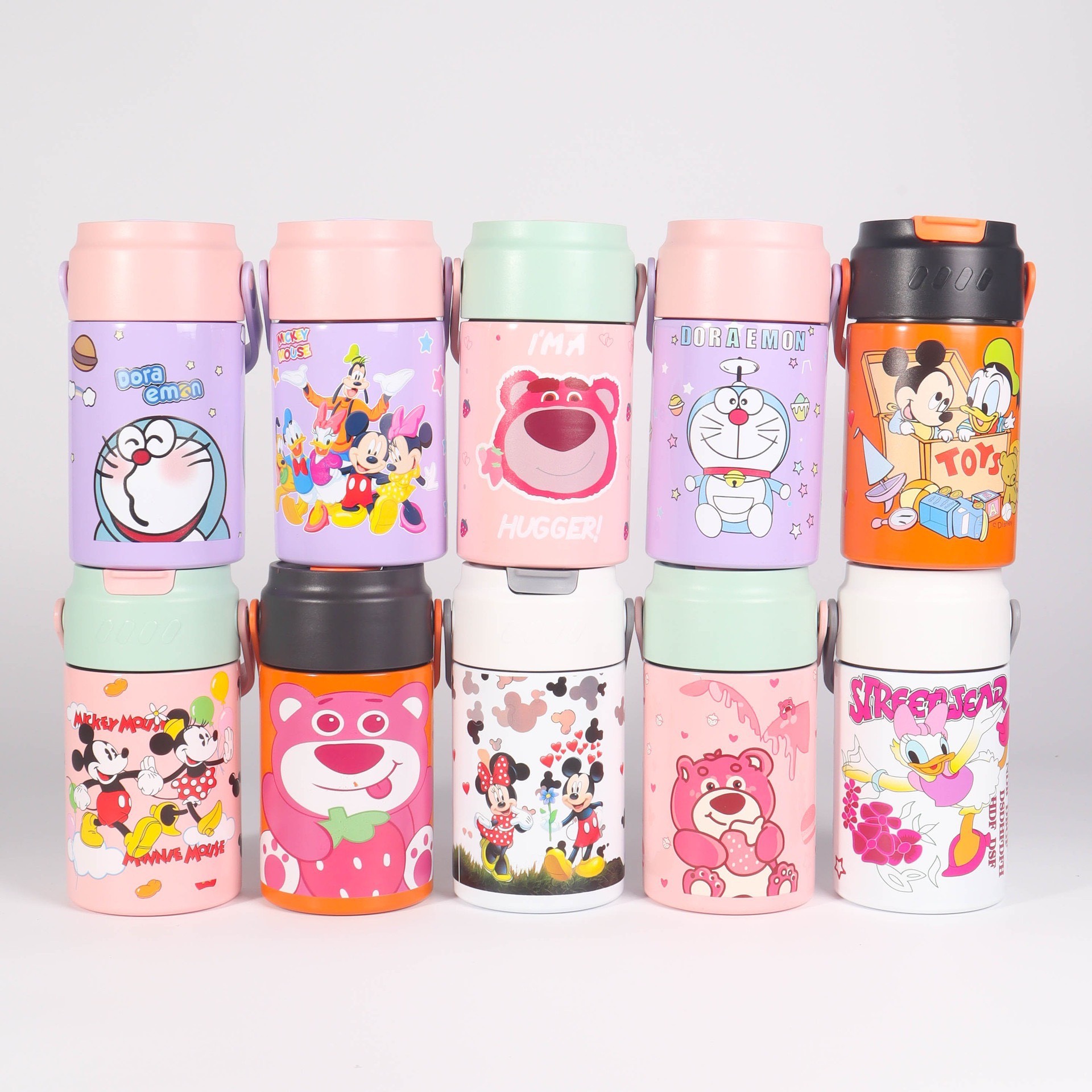 Bình giữ nhiệt hoạt hình có quai xách 550ml