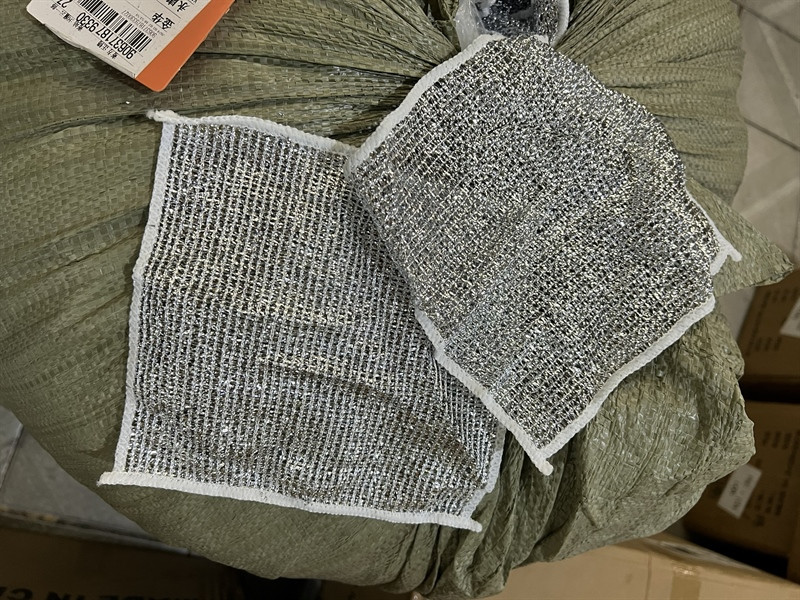 Set 10 khăn lưới sợi kim loại dùng rửa bát chén dĩa