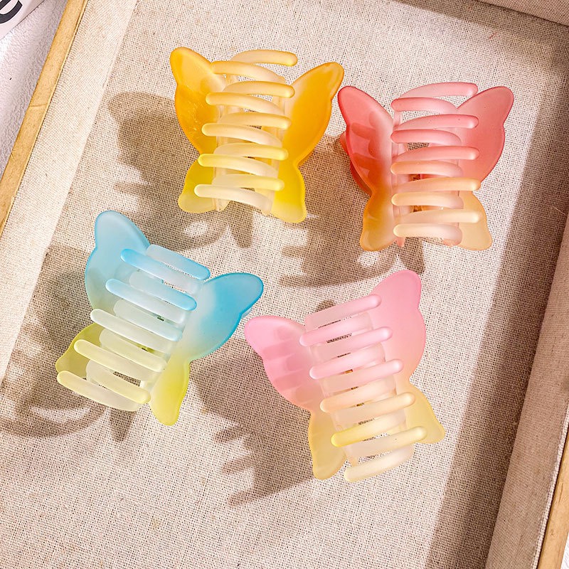 Set 12 kẹp tóc càng cua HÌNH BƯƠM BƯỚM nhiều màu