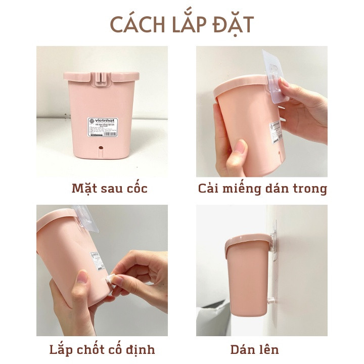Cốc dán tường tiện ích 6370 Việt Nhật