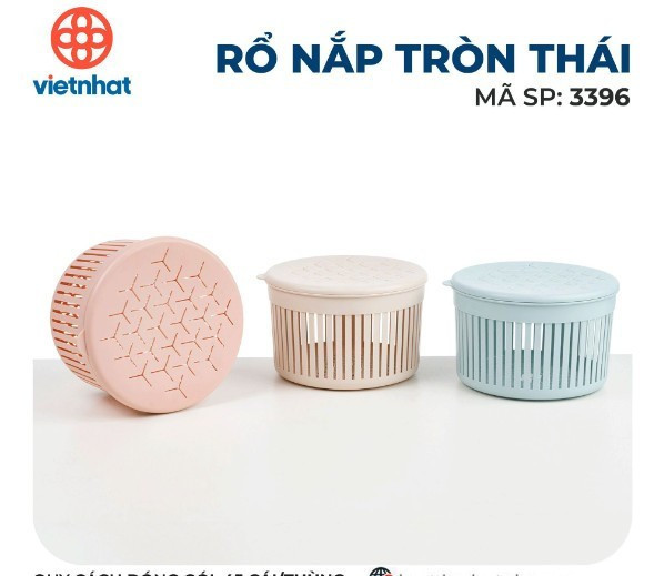 Rổ nắp tròn Việt Nhật