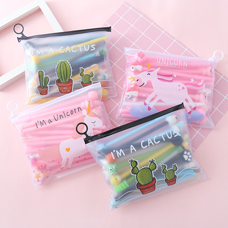 Set 20 cây bút bi đầu thú siêu cute