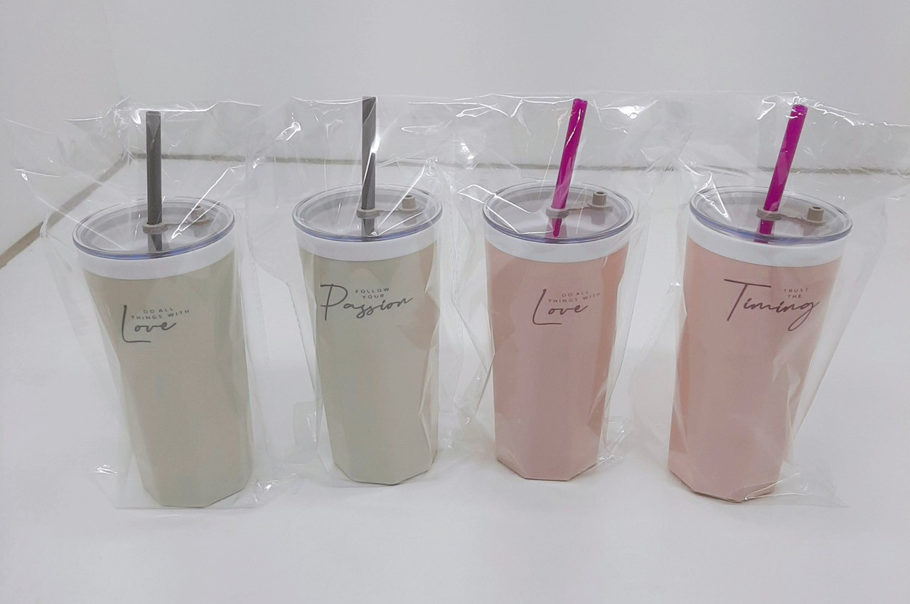 Ly giữ nhiệt kèm ống hút sắc hè 600ml TLT