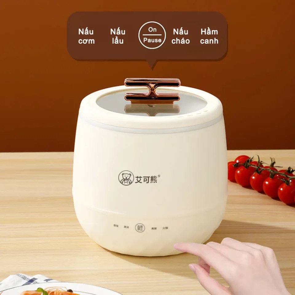 Nồi cơm điện chống dính mini thông minh đa năng 1.8L