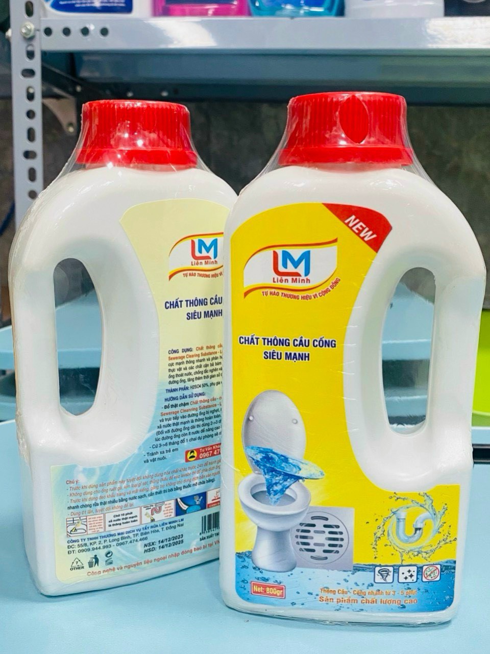 Nước thông cầu cống siêu mạnh tiện dụng 1.6kg