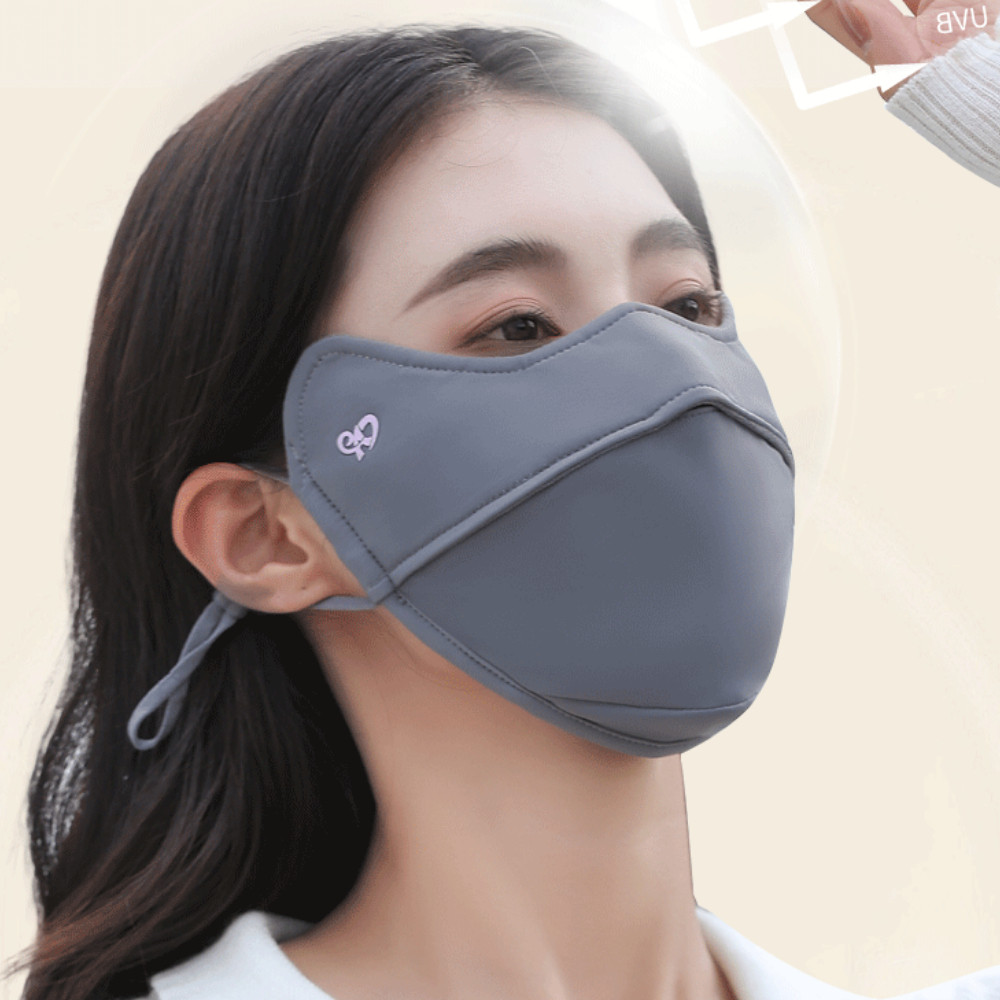 Khẩu trang vải NÂU ĐEN chống tia UV cao cấp