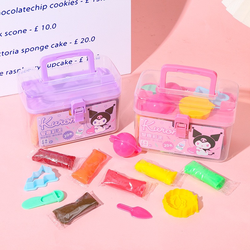 Hộp đất nặn KUROMI 20 màu cho bé