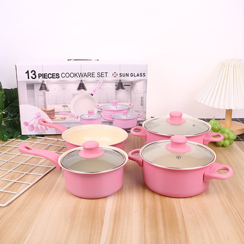 Bộ nồi 13 chi tiết nấu ăn Roya Mark chống dính