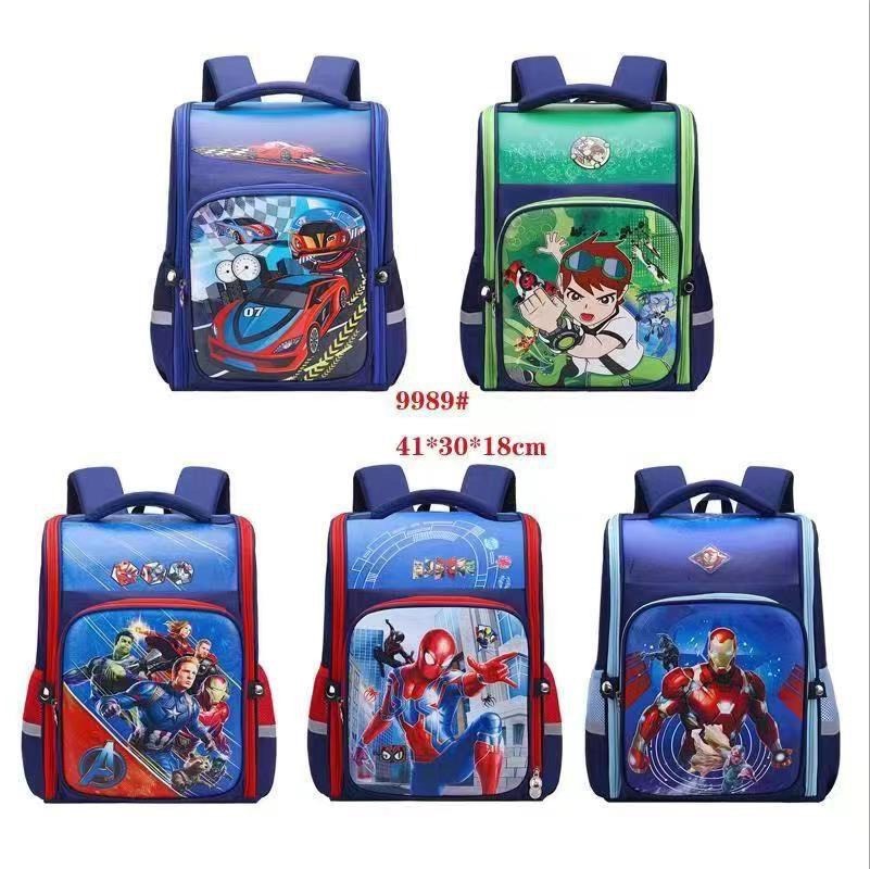 Balo chống gù hoạt hình 3D cho bé có phản quang siêu nhẹ