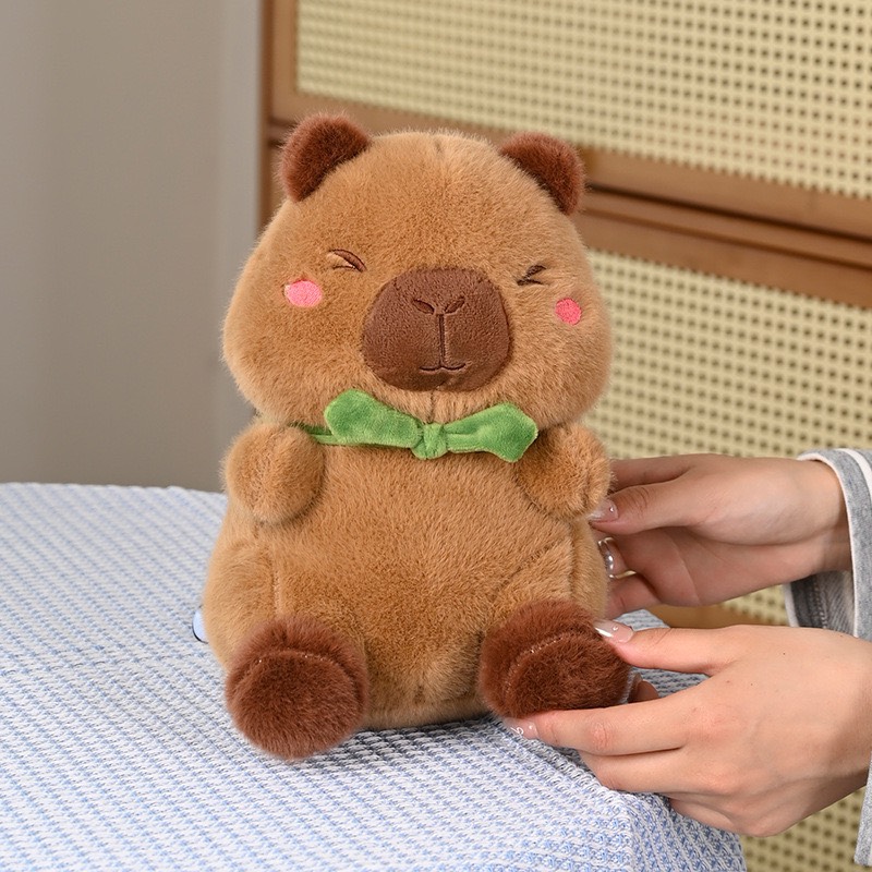 Gấu bông Capybara đeo ẾCH ngộ nghĩnh size 40cm