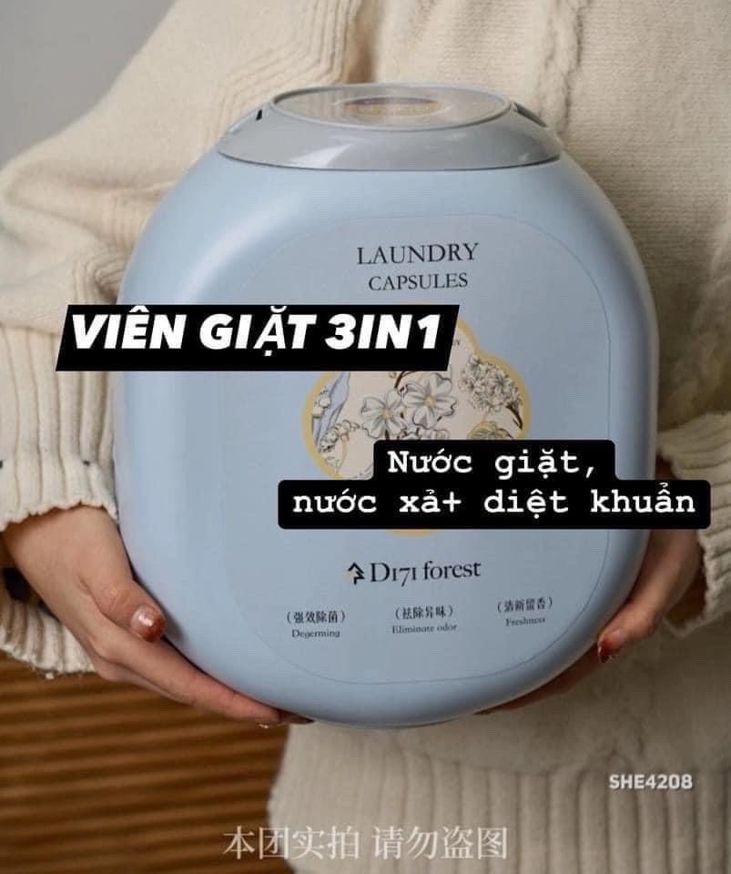 Hộp viên giặt nước hoa 3in1 Laundry Capsules cao cấp
