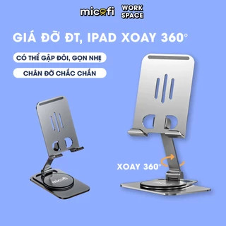 Giá đỡ điện thoại hợp kim nhôm xoay 360 độ siêu chắc