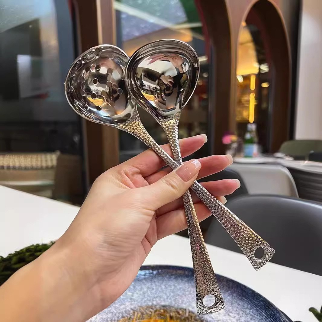 Set 2 thìa inox múc canh ăn lẩu sang trọng