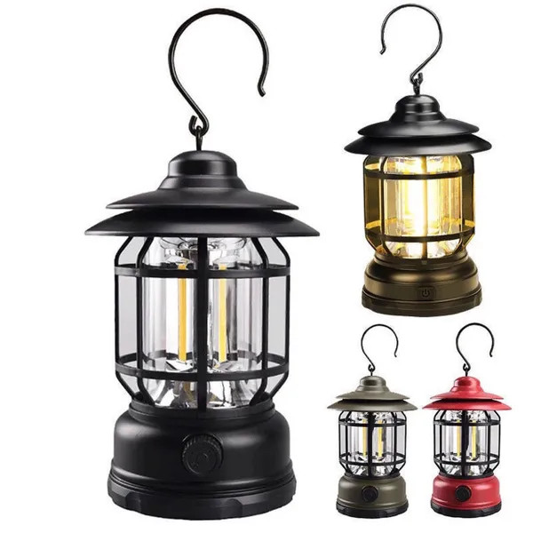 Đèn cắm trại, dã ngoại du lịch dùng pin sạc USB tích điện