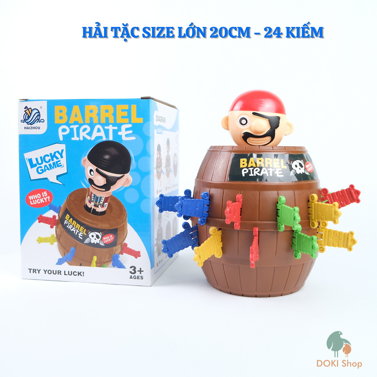 Bộ đồ chơi đâm hải tặc vui nhộn kịch tính Loại Lớn