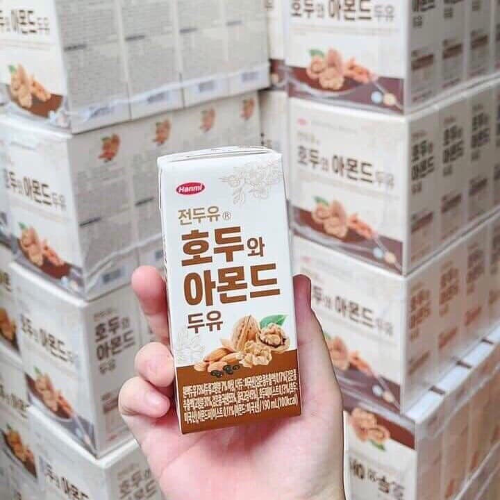 Thùng 16 hộp sữa hạt óc chó hami 190ml