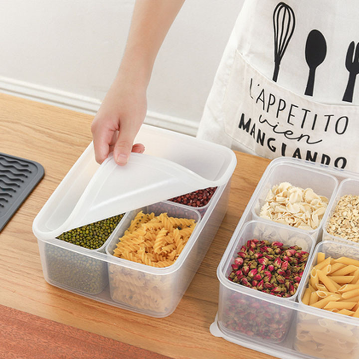 Hộp đựng thực phẩm 4 ngăn có thể tháo rời