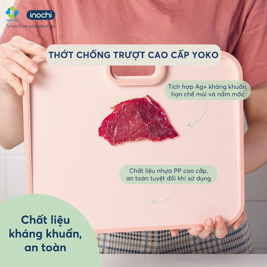Thớt nhựa chống trượt Yoko chống tràn nước