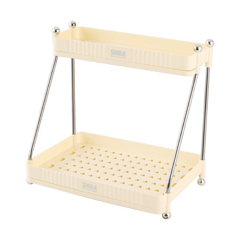 Kệ úp cốc 2 Lớp đa dụng có lỗ thoát nước