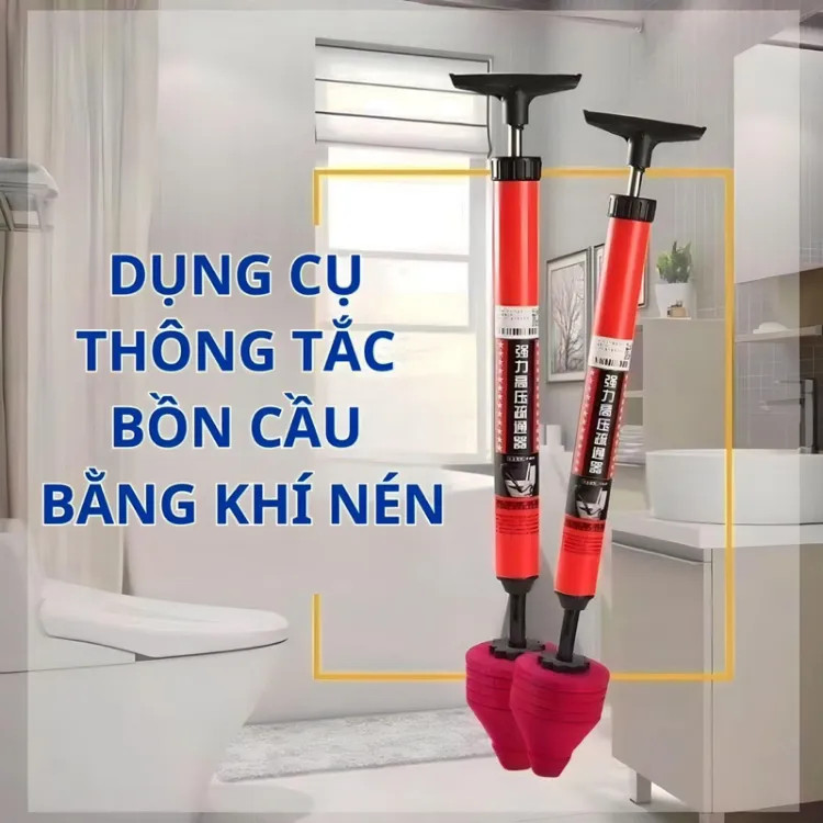 Cây thông bồn cầu bằng khí nén áp lực