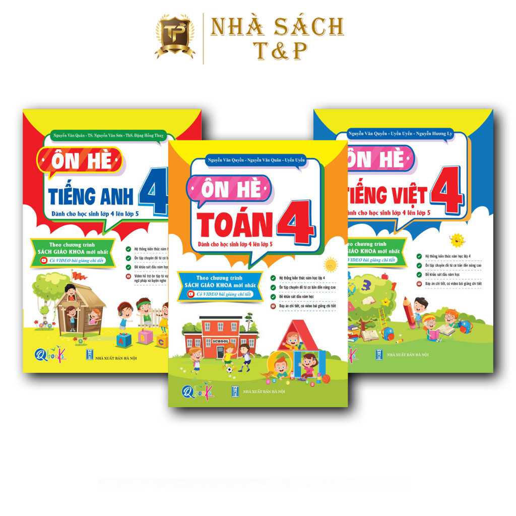 Sách tổng hợp kiến thức ôn hè Cấp 1 cho bé