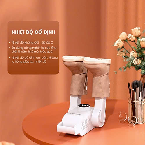 Máy sấy giày khử trùng thông minh bằng tia cực tím