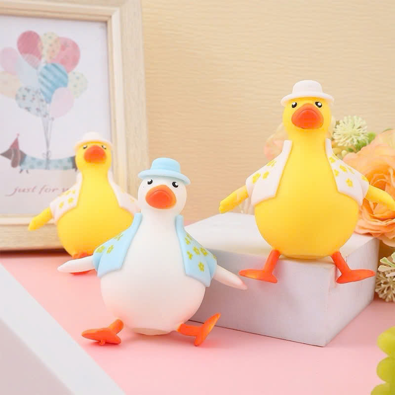 Đồ chơi nắn bóp đàn hồi xả stress hình chú vịt