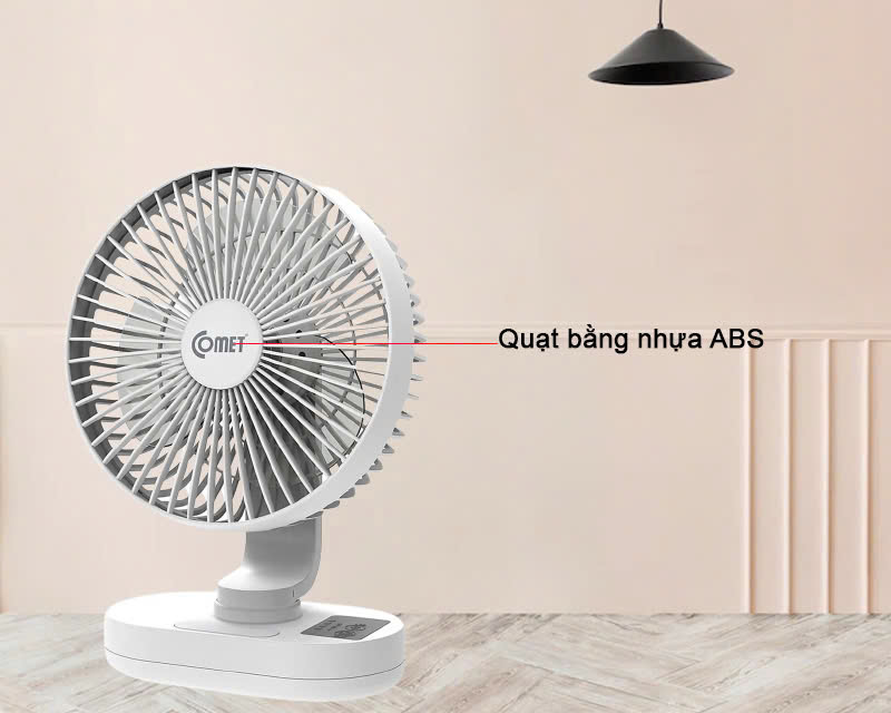 Quạt sạc, 6W , hiệu Comet, CRF1406