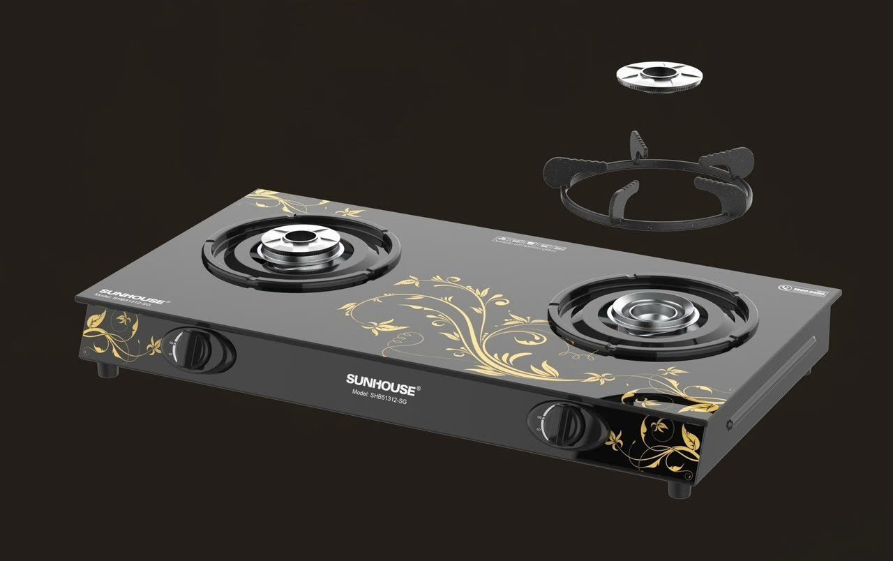 Bếp gas dương kính Sunhouse SHB51312-SG cao cấp