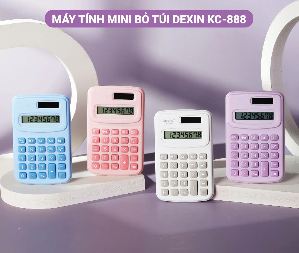Máy tính cầm tay bỏ túi mini RENZDO KC-888C