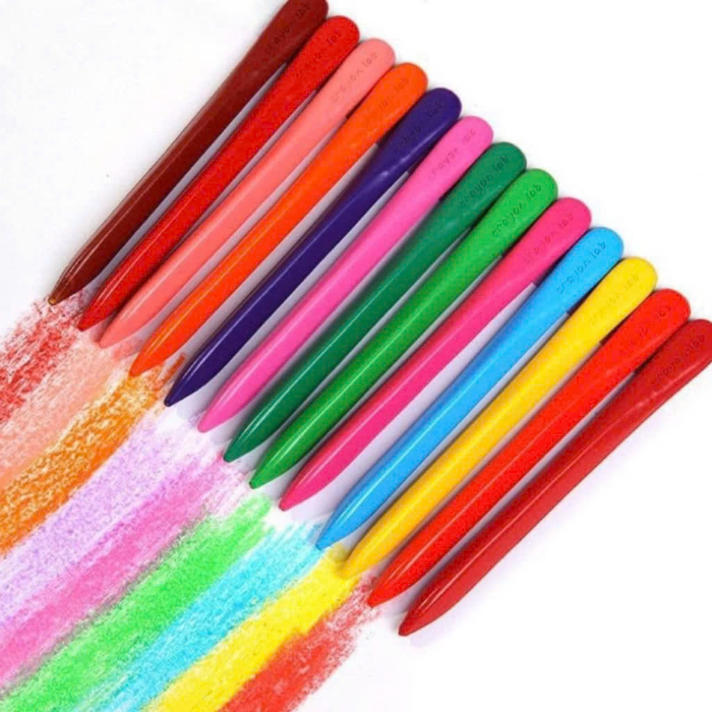 Bút sáp 12 màu hữu cơ tự nhiên an toàn
