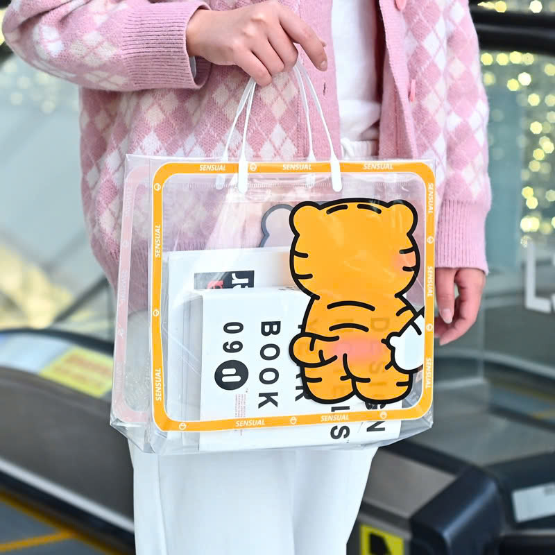 Set 3 túi bằng nhựa PP trong suốt không thấm nước