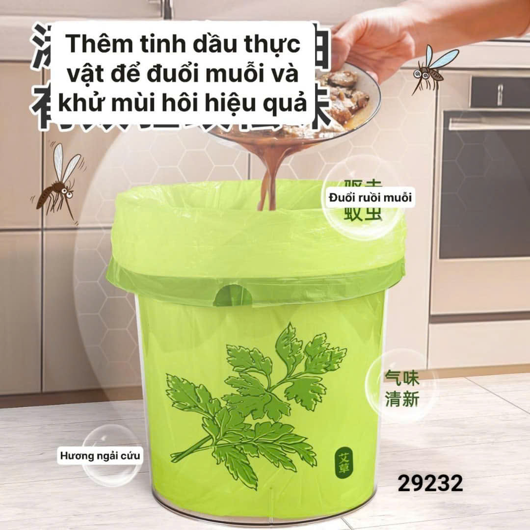 Túi đựng rác đuổi muỗi ngải cứu chống côn trùng