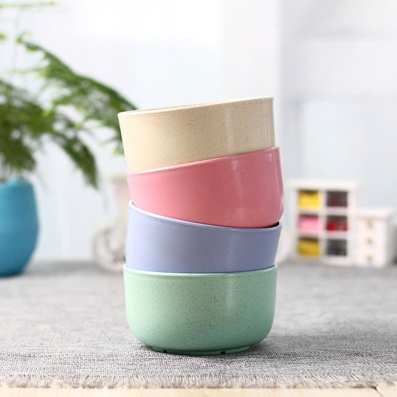 Bộ 4 bát lúa mạch ăn dặm màu sắc tươi mới cho bé