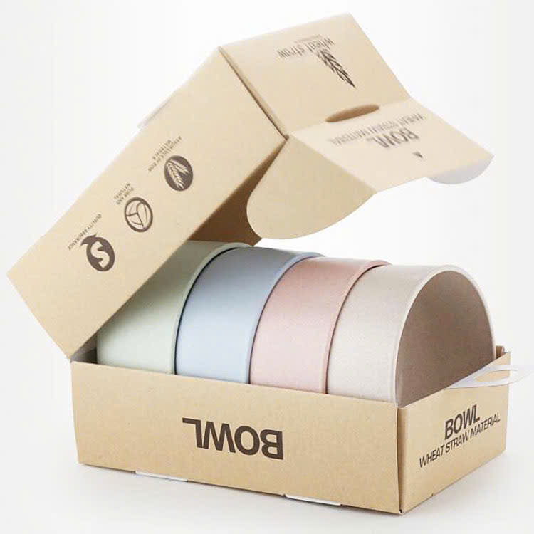 Bộ 4 bát lúa mạch ăn dặm màu sắc tươi mới cho bé