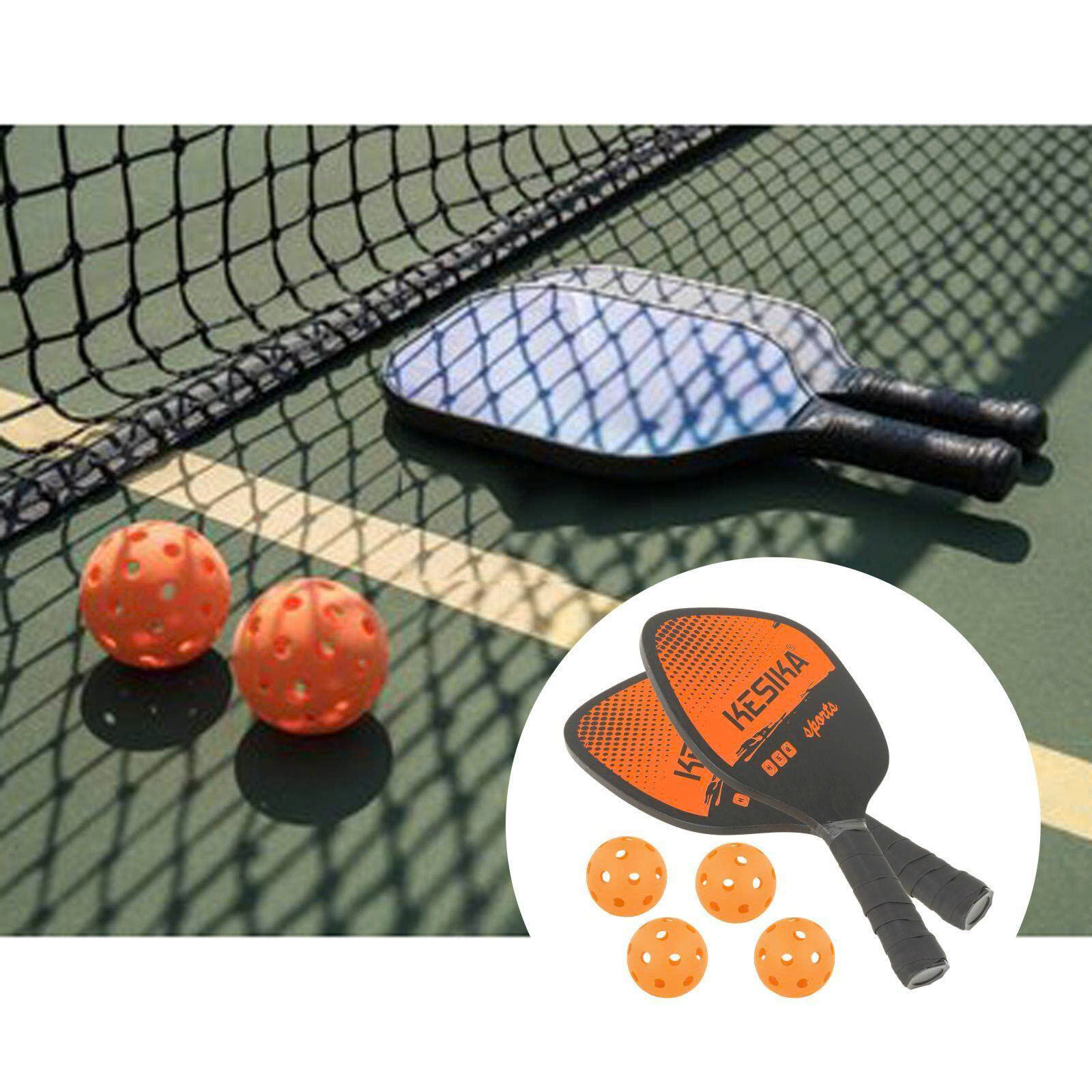 Bộ 2 vợt kèm túi đựng 4 quả bóng Pickleball chuyên nghiệp