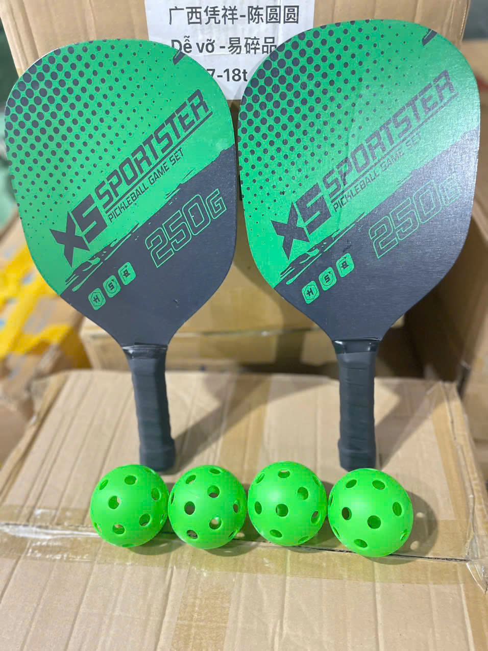 Bộ 2 vợt kèm túi đựng 4 quả bóng Pickleball chuyên nghiệp