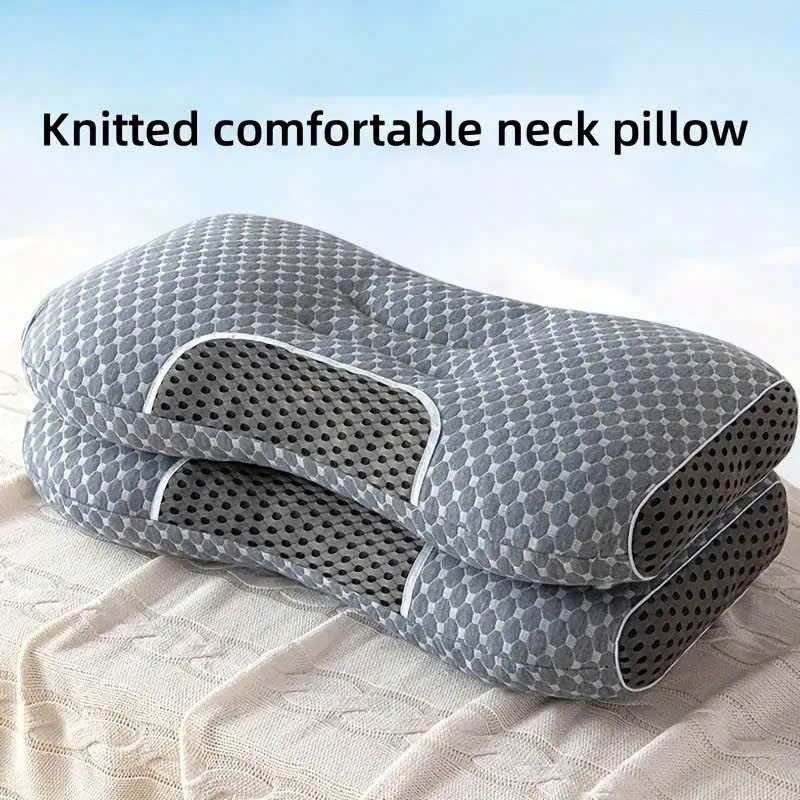 Gối Spa dệt kim 3D mềm mại chăm sóc sức khoẻ (T50) - Màu Đen