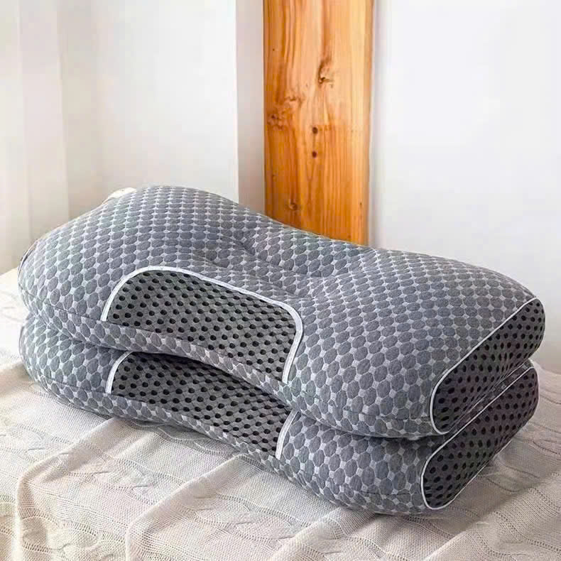 Gối Spa dệt kim 3D mềm mại chăm sóc sức khoẻ (T50) - Màu Đen