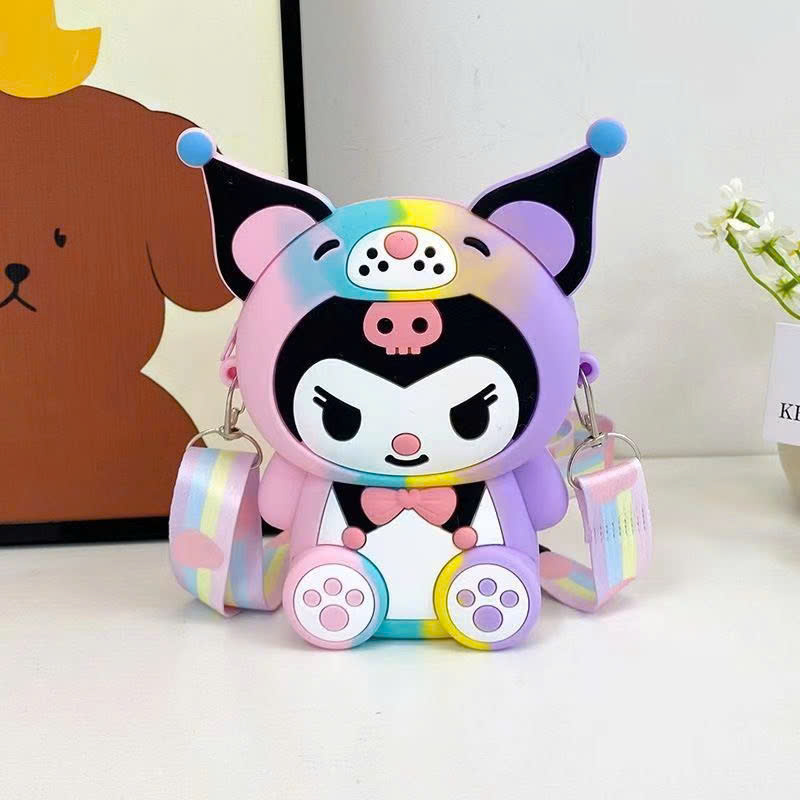 Túi Kuromi Silicon đeo chéo kiểu dáng dễ thương