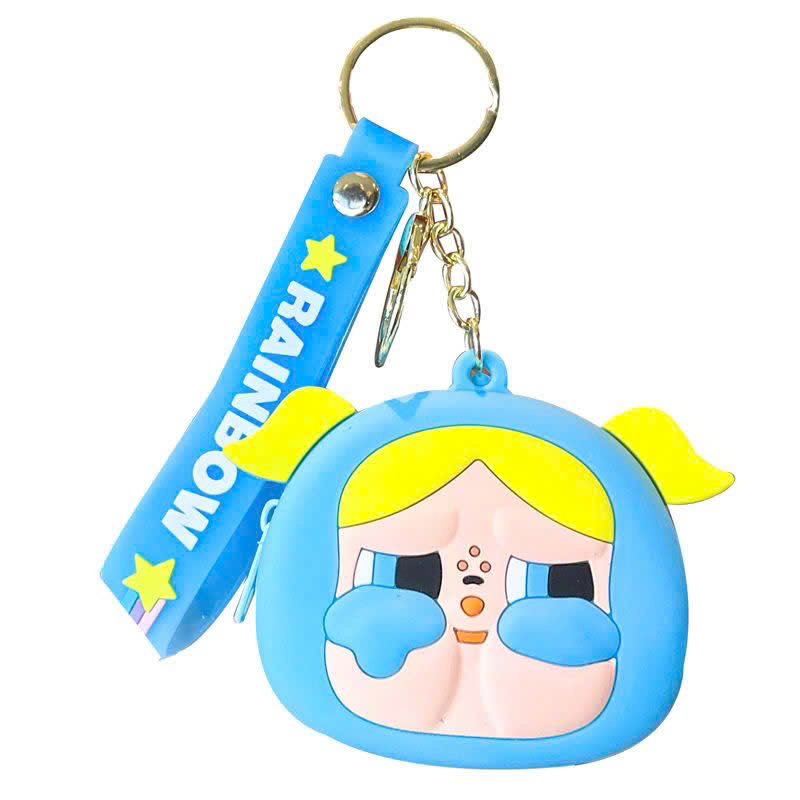 Móc khoá silicon hoạt hình Baby Cry dễ thương