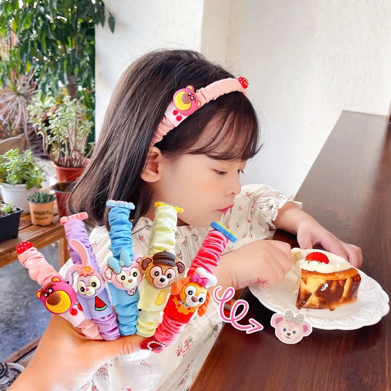 Băng Đô Cài Tóc Hoạt Hình Phong Cách Hàn Quốc Dễ Thương Cho Bé