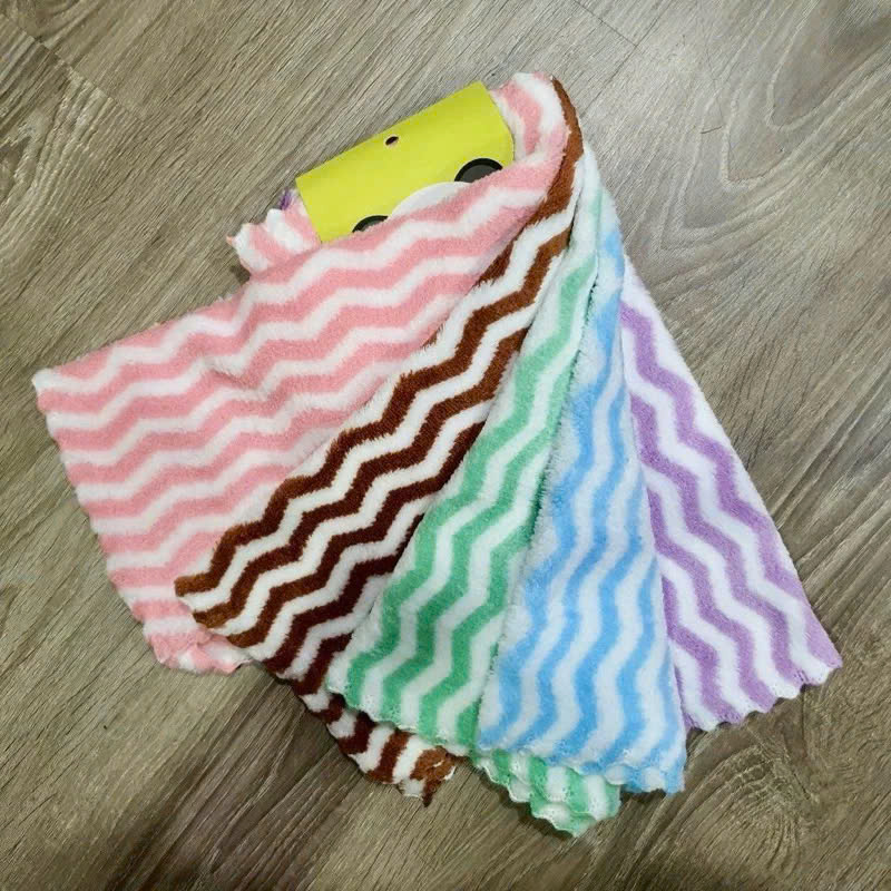 Set 5 khăn đa năng vuông lau bếp tiện lợi