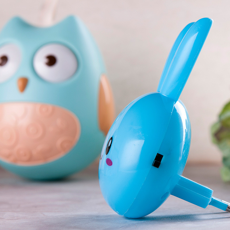 Đèn ngủ led đầu thỏ dễ thương