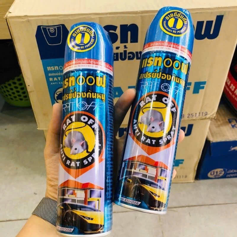 Bình Xịt Đuổi Chuột RAT OFF Hàng Chuẩn Thái Lan 200ml